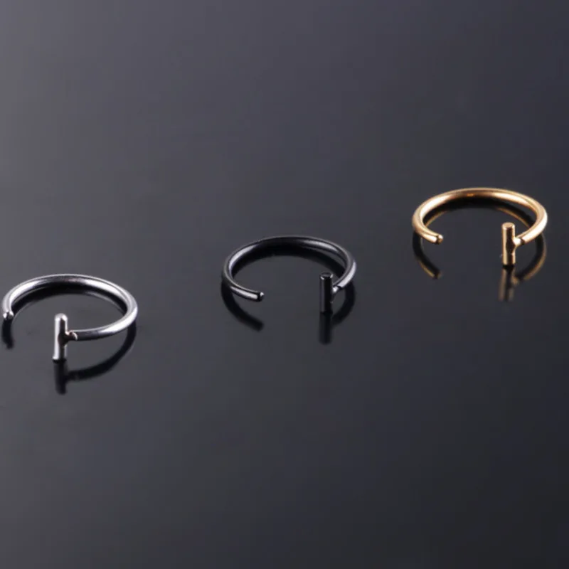 Накладные кольца для губ из титановой стали зажим носовые гвозди бровей кольцо