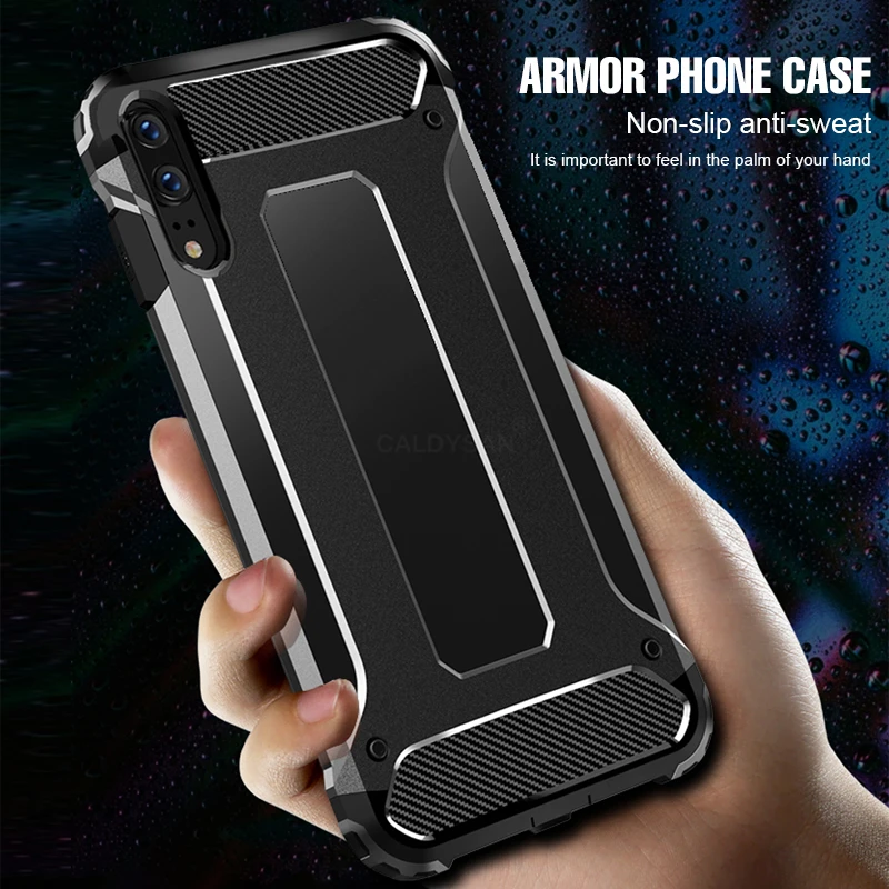 luxury armor bumper phone case for huawei p20 lite mate 20 pro p30 full shockproof cover for huawei p30 protective cases shell free global shipping