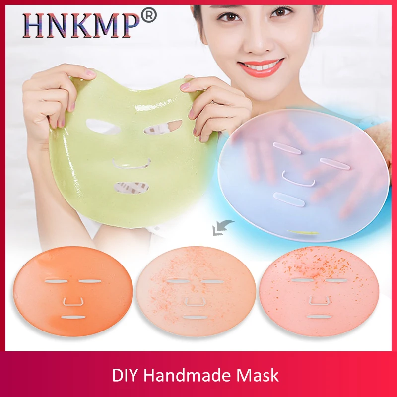 

HNKMP Reuseable Facial Mask Plate Mask Machine Clear Silicone Mask Mold Tray Mask Making DIY Tool For Fruit Vegetable