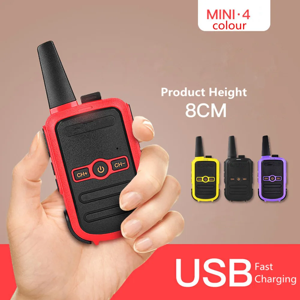 2 шт Мини Портативная портативная рация 8 Вт высокомощный двухсторонний