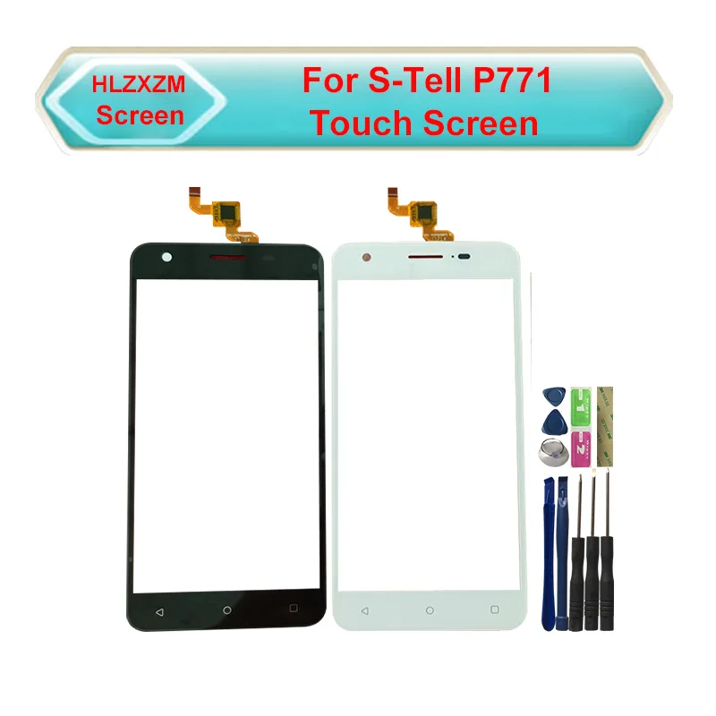 

Для S-Tell P771 сенсорный экран без ЖК-дисплея дигитайзер сенсор Замена с инструментами
