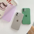 Чехол 0,3 мм для iPhone 13 11 12 Pro Max Xs Max X Xr Se 2020 7 8 Plus, ультратонкая матовая жесткая задняя крышка, прозрачный чехол Etui