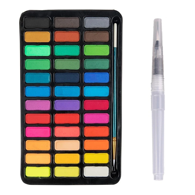 LE Color коробка акварельных красок color Paint Box разноцветная портативная мини-краска