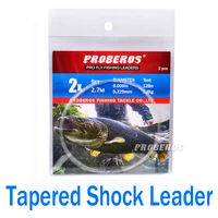 tapered shock leader tippet 2 7m 9ft 0x 6x fly fishing line nylon sub wire variable diameter sub line fishline pesca fd201