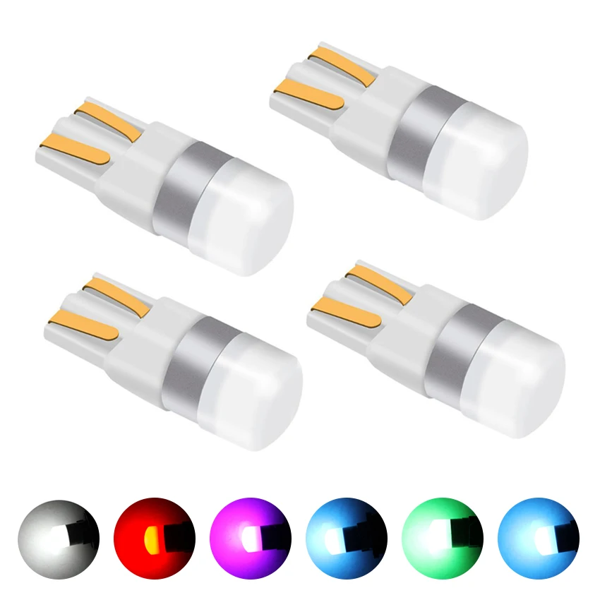 

4 шт., светодиодные лампы для чтения T10 W5W 194 168 T10