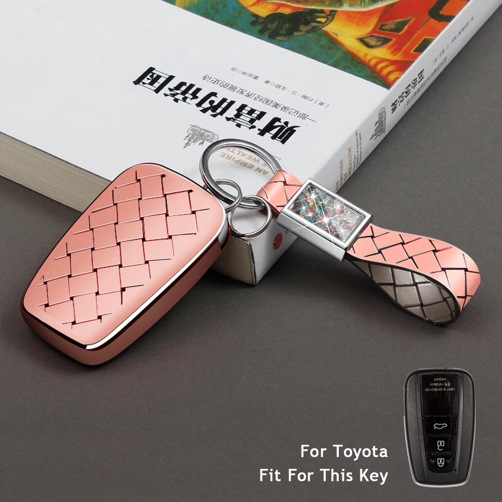 

Hot Car Key Cover Car Key Case For Toyota CHR C-HR Prado Camry Avalon Prius Corolla RAV4 Avalon Keychain Key Holder