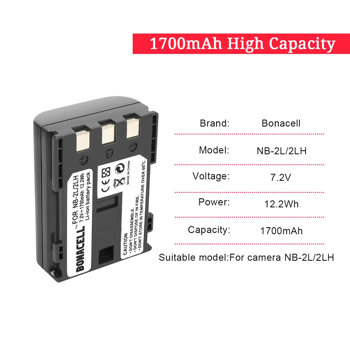 Аккумуляторы и зарядное устройство NB 2LH NB-2L 1700 мАч BP-2L5 для Canon Rebel XT XTi EOS 350D PowerShot G7 G9