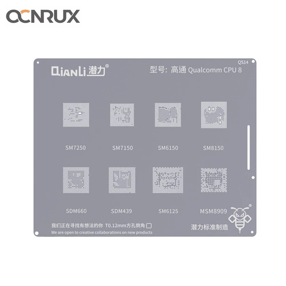 Набор трафаретов Qianli Bumblebee BGA для процессоров Qualcomm Xiaomi Huawei MSM8992 8996 SM8150 |