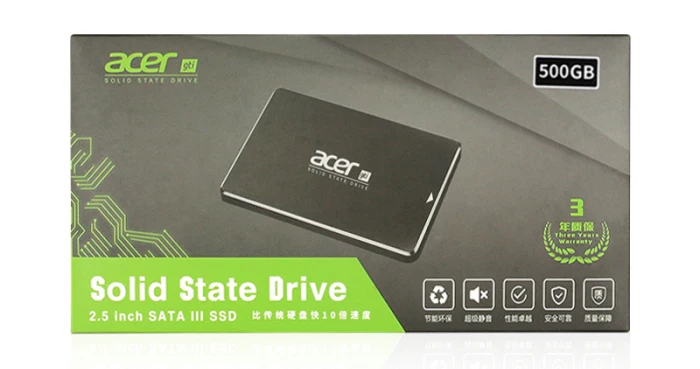 Acer SSD 1 ТБ 500GB 250GB Внутренний твердотельный накопитель SATA3 2,5 дюймов для рабочего стола/Notebo ASN9A0/9B0/9C0 ok/Интегрированная машина