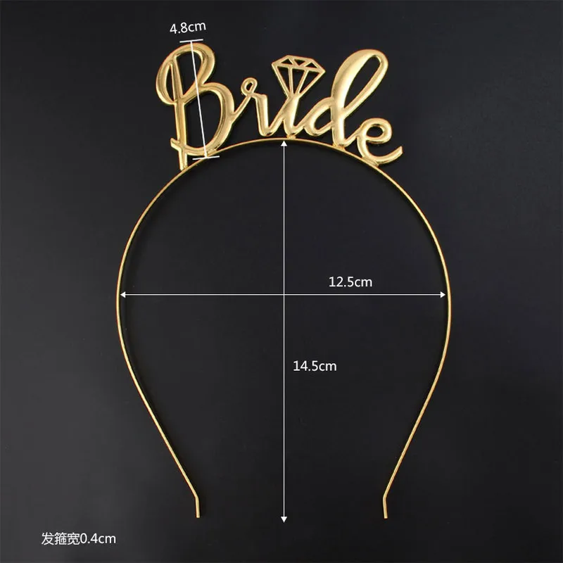 Bride To Be Bridesmaid Tiara Crown Hair Jewelry Headband Bachelorette Hen Party Wedding Bridal Shower Decoration Girl Night Gift | Дом и сад