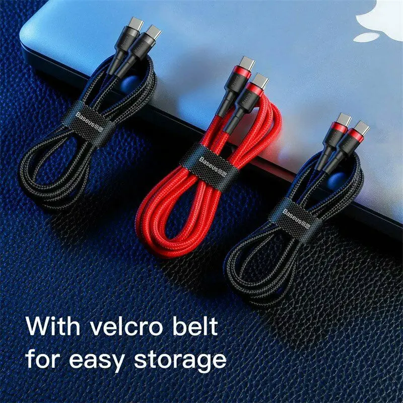 Baseus usb type-C кабель для USB C кабель для samsung S10 Xiaomi телефон с помощью USBC PD Быстрая зарядка зарядное устройство Шнур USB-C type-C кабель