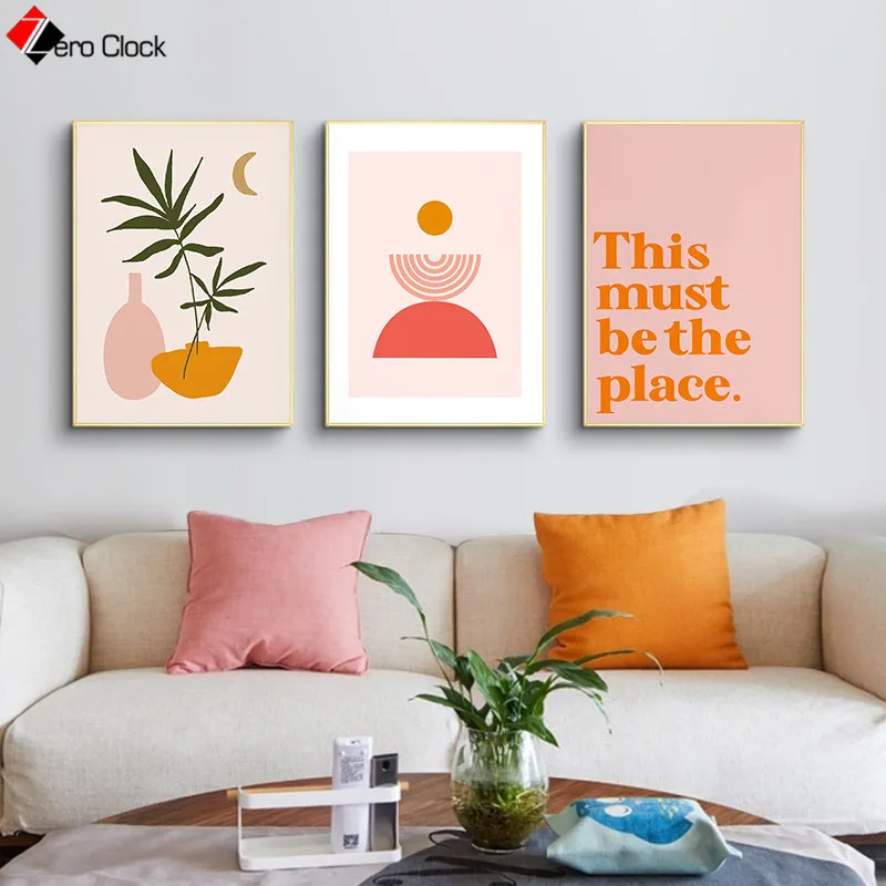 Абстрактная природа холст картина для гостиной домашний плакат печать растение