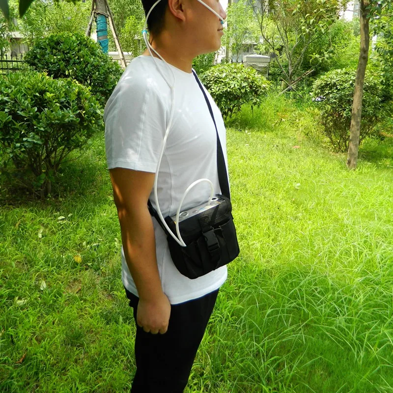 Портативный концентратор кислорода с аккумулятором генератор 24 часа аппарат для