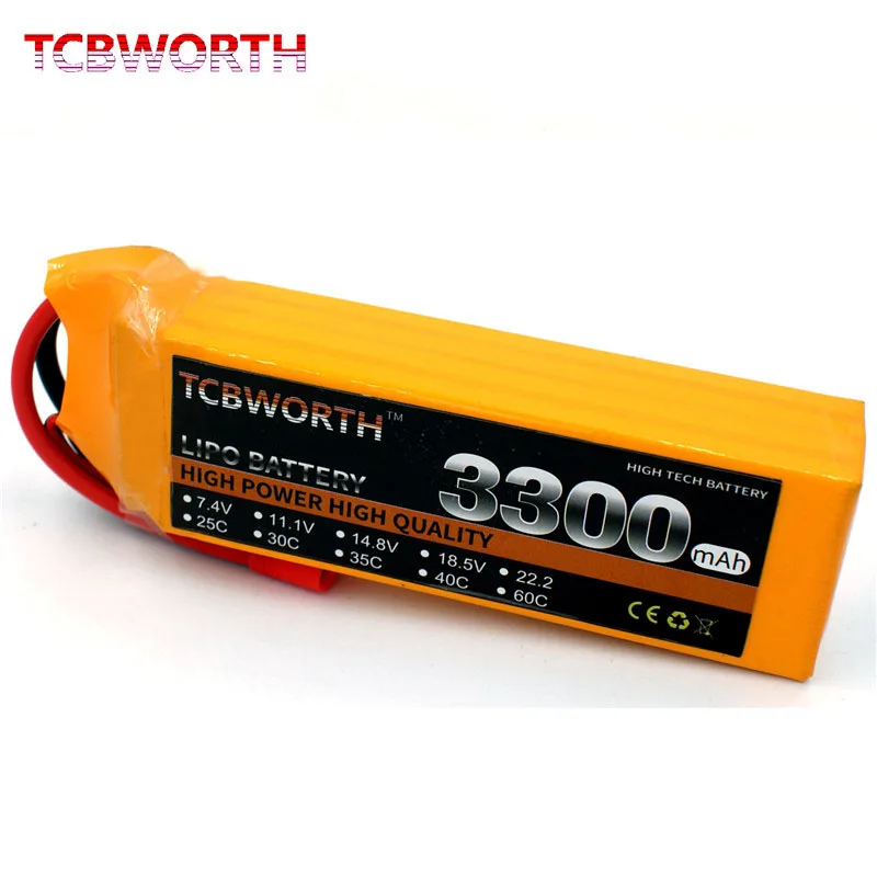 TCBWORT провод с силикатной гелевой Батарея 4S 14 8 V 3300 мА/ч 25C аэрокамера для