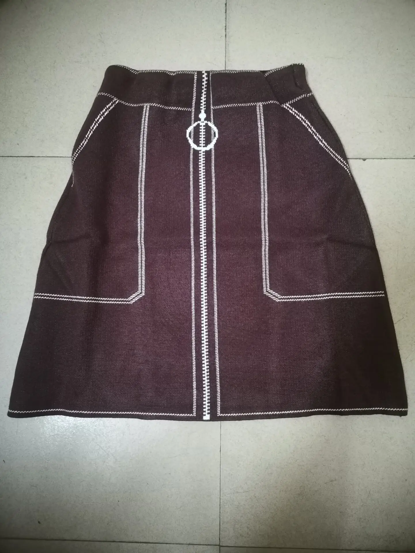 

Autumn 2021 New Korean Version Chic Elastic Waist Fashion Elegant Avant-Garde Skirt