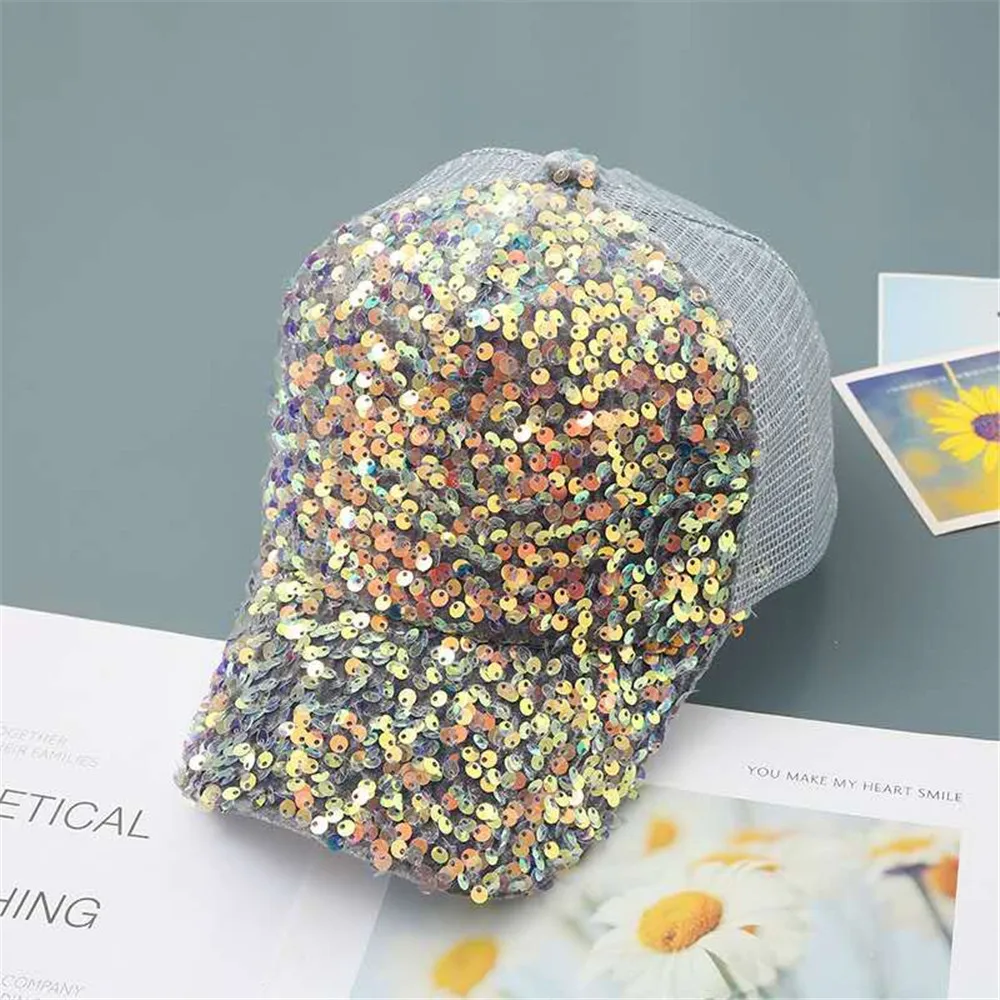 2020 промытый хлопок блестящая Лоскутная светильник бейсболка женская