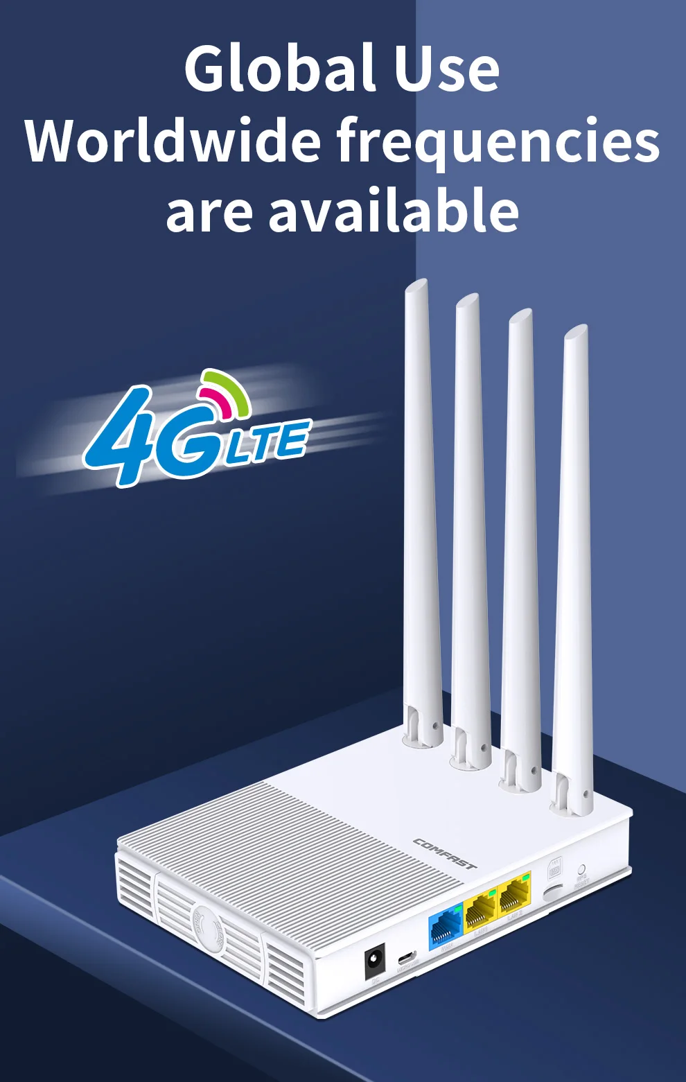 4G LTE WiFi роутер 4 антенны sim-карта WAN LAN Cat4 открытый беспроводной сетевой расширитель