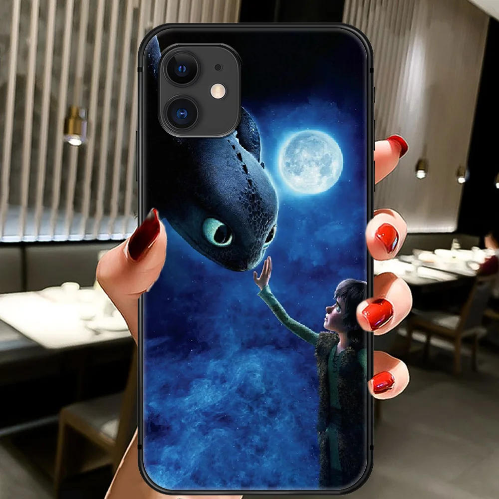 

How to train your dragon Phone Case Cover Hull For IPhone 5 5s se 2 6 6s 7 8 12 Mini Plus X XS XR 11 PRO MAX black Etui Tpu