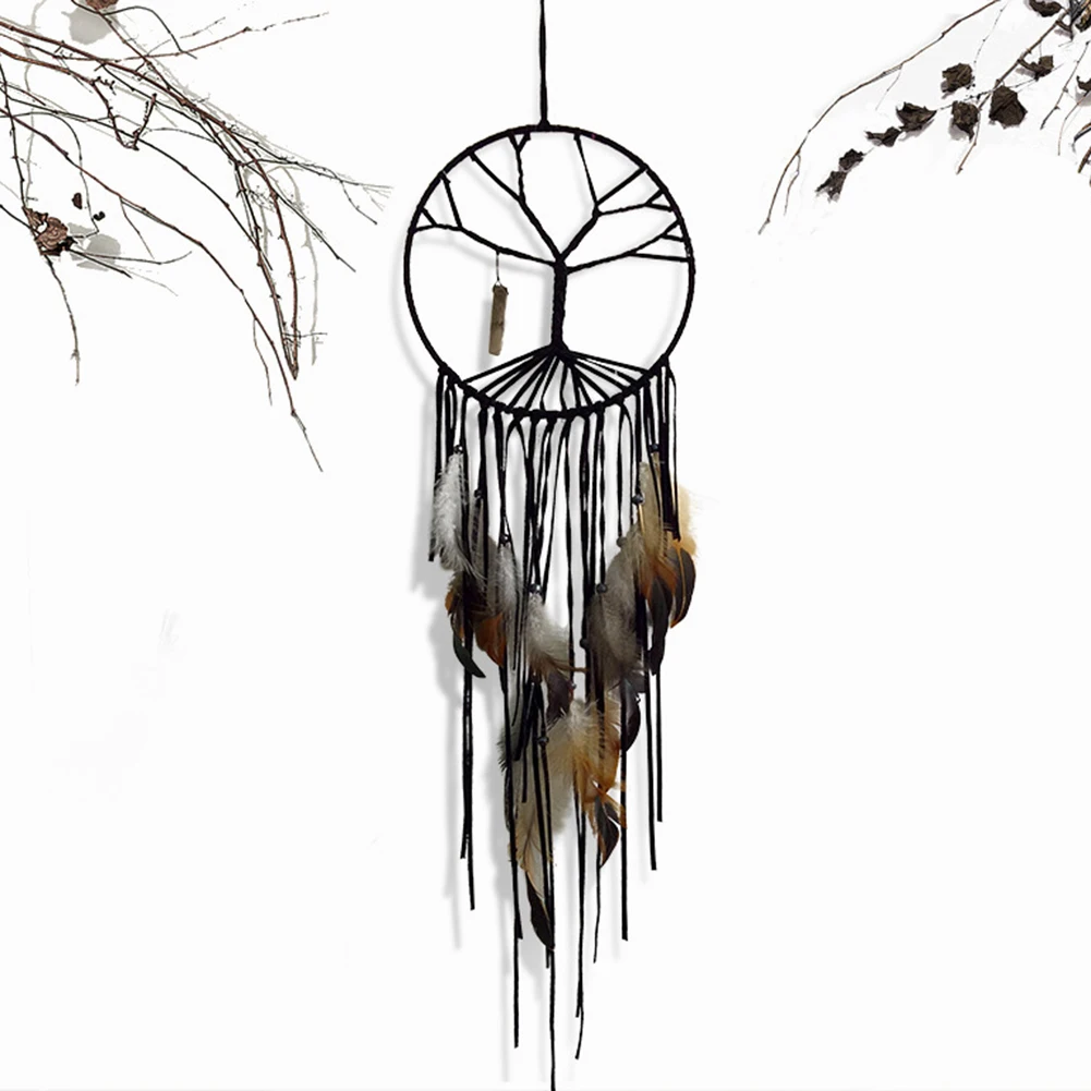 

Wedding Decoration Dream Catcher Feather Tree of Life Hanging Keychain Handmade Craft Gift Pendant Ornament Party Decoration