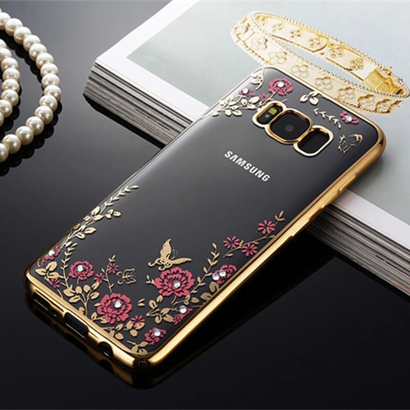 Мягкий чехол из ТПУ с цветочным узором чехол для samsung Galaxy J1 J3 J5 J7 A3 A5 A7 Prime S6 S7 край S8 плюс Чехол для телефона Корпус