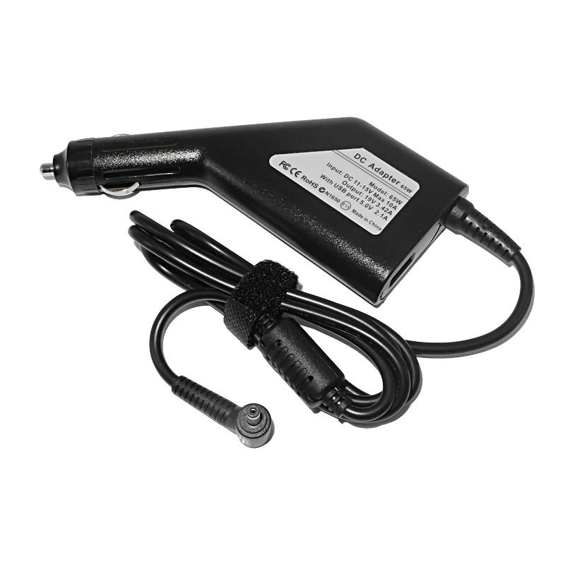 19V 3.42A 65W Laptop Car Adapter Zenbook Charger for Asus UX32VD UX32A UX42 U38D UX32V UX303 UX303UA Q302 Q303 Q302L