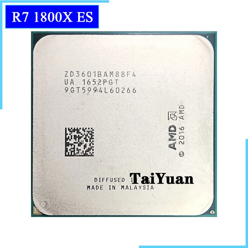 Процессор AMD 3601 Ryzen 7 1800X es R7 3 6 GHz Восьмиядерный шестнадцп L3 = 16M 95W ZD3601BAM88F4 Socket