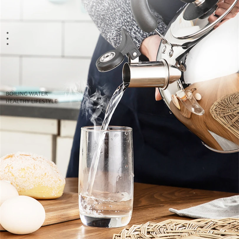 

Gas Stove Stainless Steel Stainless Steel Sound Kettle Whistle Kettle Gas Induction Cooker Universal Thick Kettle