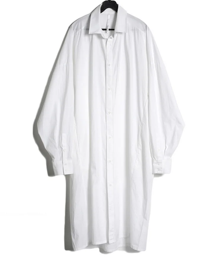 

Chao brand Japanese Yamamoto dark style medium length long sleeve casual shirt for men