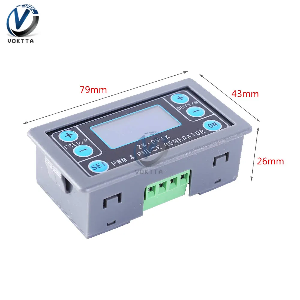 PWM генератор сигналов 1 канальный ЖК цифровой импульсный Частотный рабочий цикл