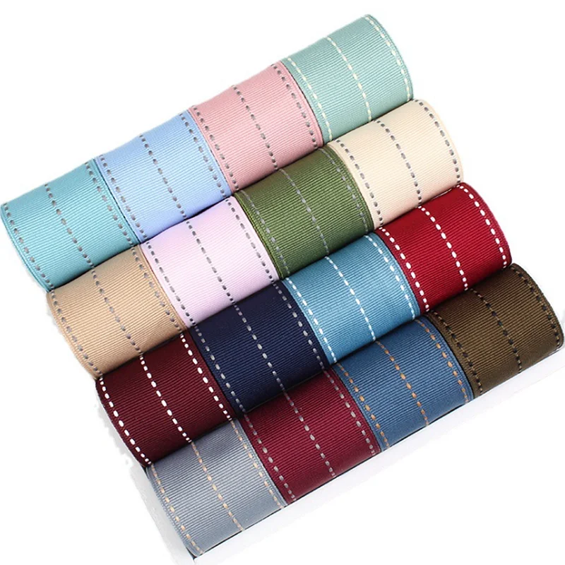 

2 Yards 25mm/38mm High Quality Polyester Webbing Grosgrain Ribbon Gift Wrapping Gift Box Decorative DIY Hair Bows Material