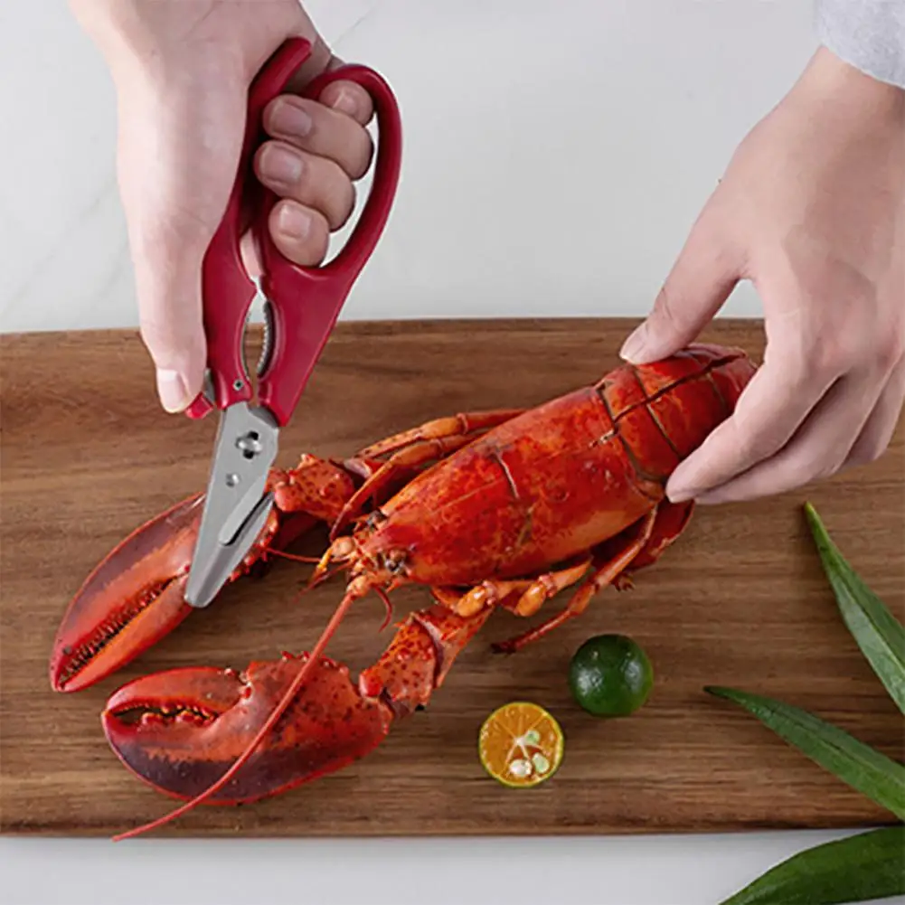 Ножницы для морепродуктов из нержавеющей стали компактные прочные кухонные