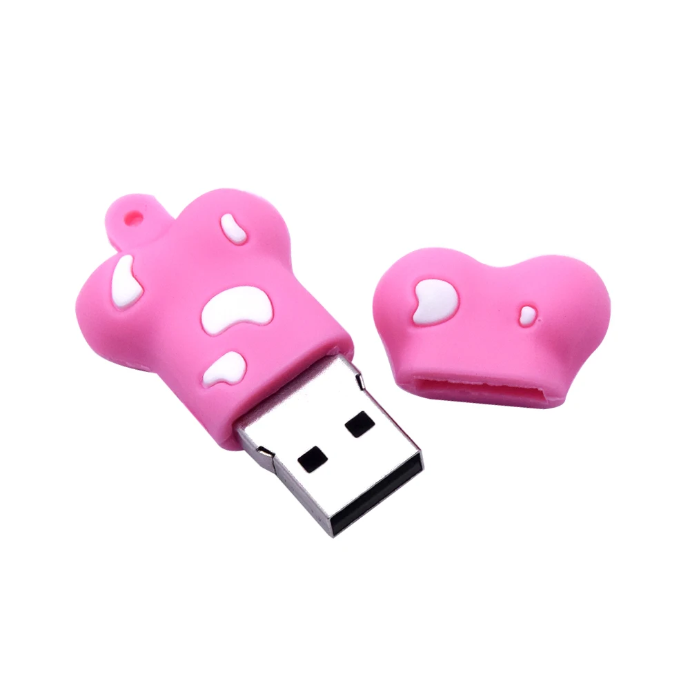 Флеш диск USB 2 0 Cartoon Bone 64 ГБ 32 128 МБ реальная емкость Pendrives U Disk креативная милая