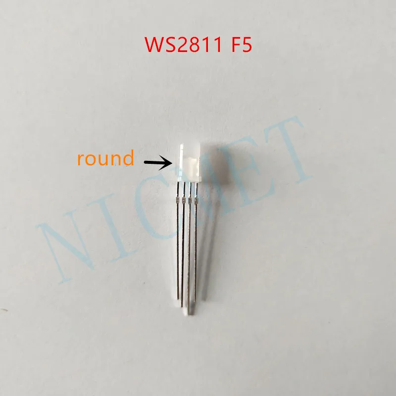20 шт. 1000 DC5V WS2811 Светодиодный чип F5 5 мм F8 8 круглая шляпа RGB LED чипсет внутри