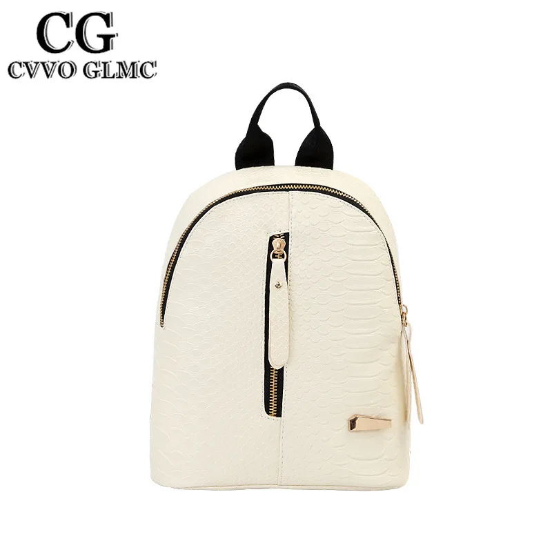 

Cvvo Glmc Women Backpack Pu leather Fashion Casual Small Iron T-type mini backpacks bag for women Women Backpack