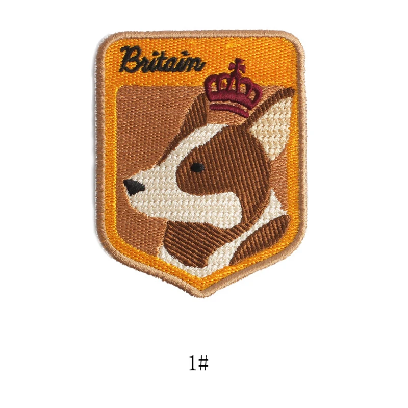 1 шт. нашивки в виде британской королевы корги значок с собакой вышитые на одежду