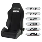 1X Высококачественные наклейки для оформления переднего сиденья, металлические эмблемы для BMW X1 E84 F48 F49, аксессуары для автостайлинга