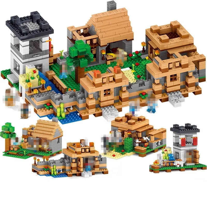 MY WORLD 4 в 1 Dream деревенские Мини Строительные блоки Совместимые Le-goinge City Educantion игрушки для детей