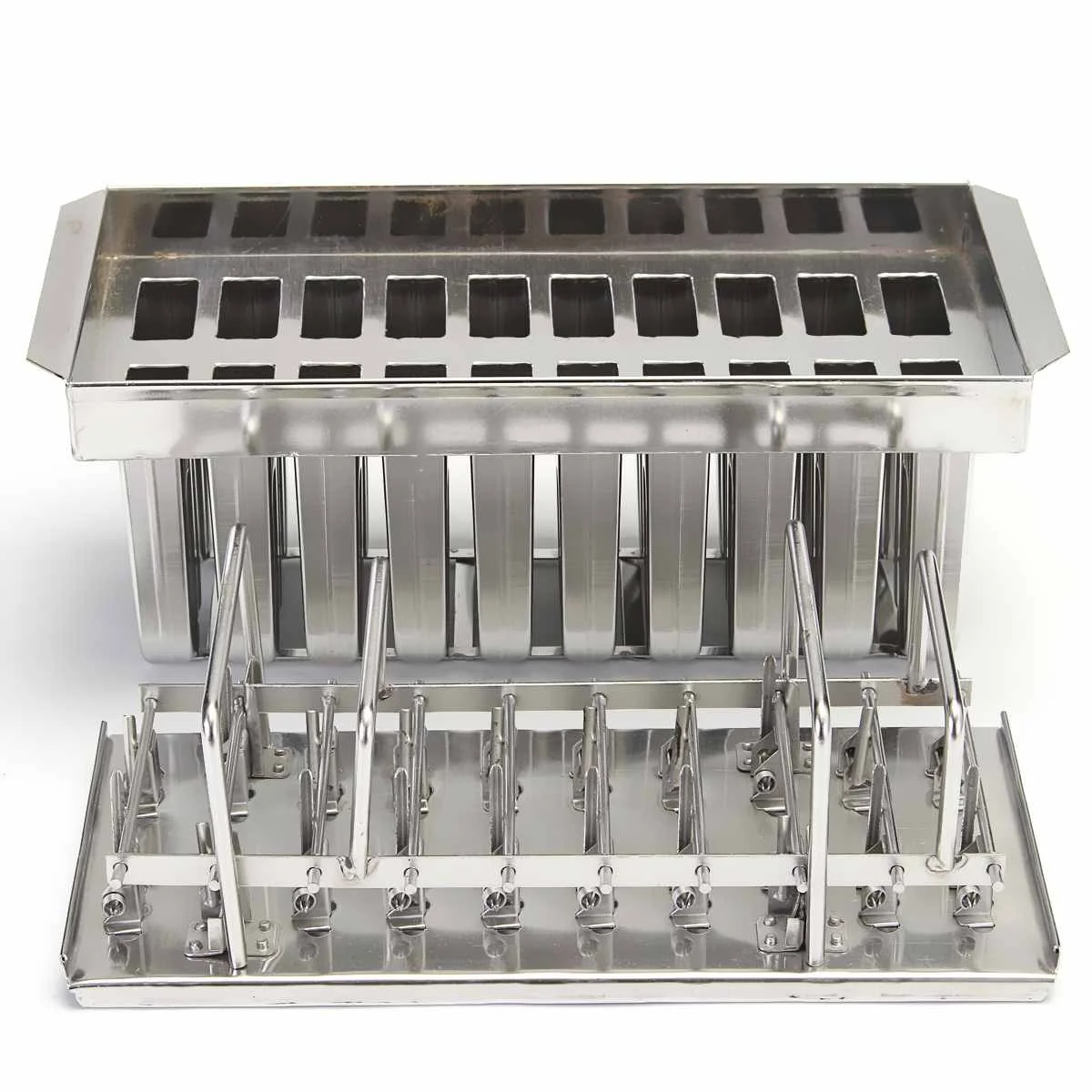 

20 Cells Popsicle Mold Stainless Steel Ice Cream Mold Popsicle Holder Rack Ice-lolly Mold Homemade Froze Lolly Popsicle Maker