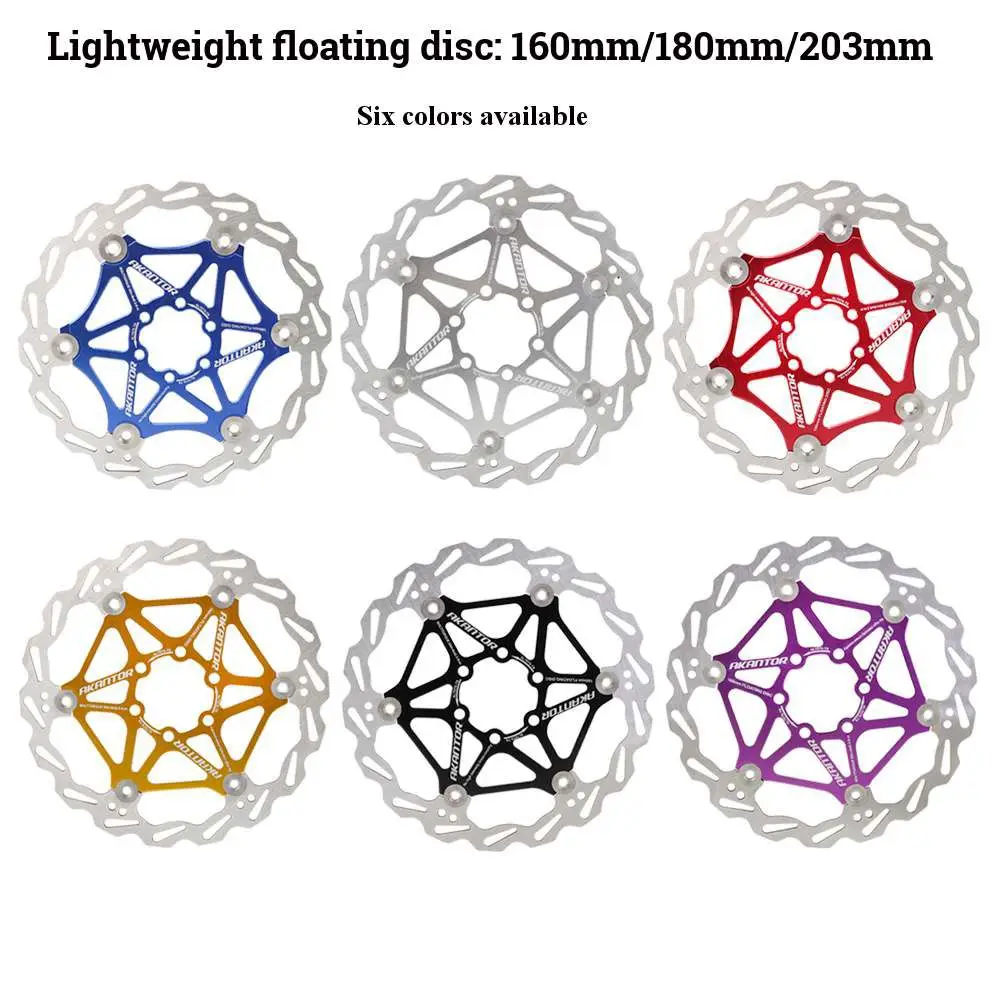 

1pcs Mountain Bike Brake Rotor 160mm/180mm/203mm Stainless Steel Rotor Strong Heat Dissipation Floating Rotor MTB Disc Brake Pad