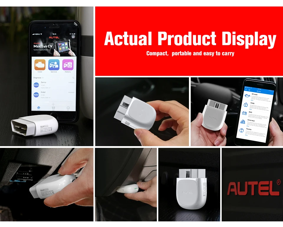 Autel AP200 Bluetooth совместимый сканер OBD2 автоматический инструмент полная система