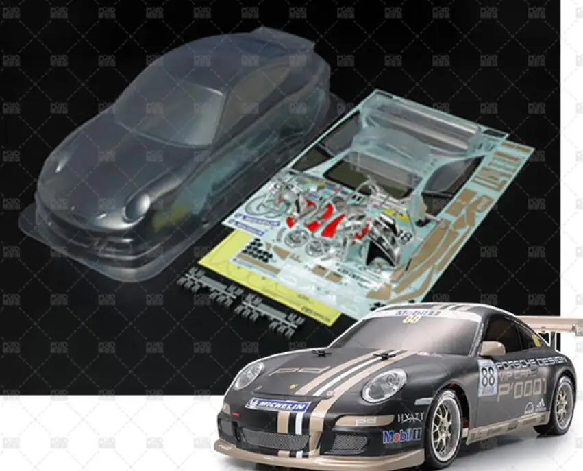 TAMIYA 51336 1/10 RC автомобиль прозрачный ПВХ корпус 190 мм pPorsche 911 или S15 w/наклейки на дороге дрейф YokomoTouring Tamiya HPI Kyosho HSP Redcat FS ACME - Цвет: TAMIYA 51336