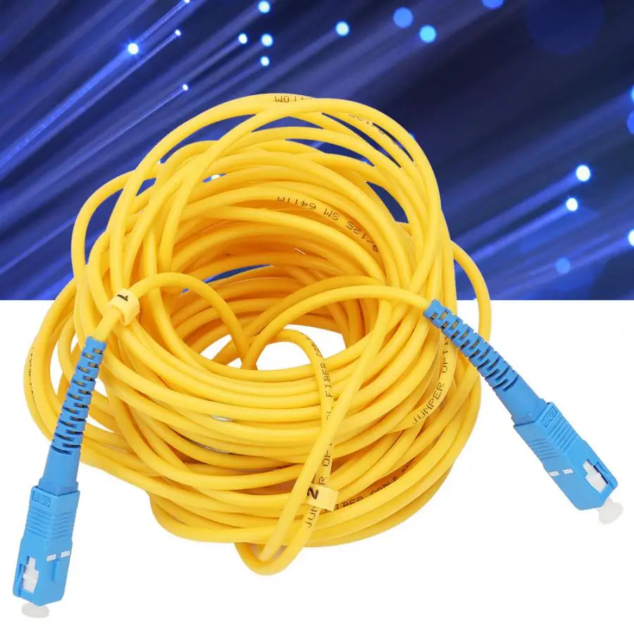 SC 3 мм волоконно оптический джампер 10 м одномодовый оптоволоконный ПВХ патч корд