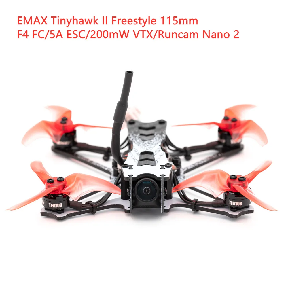 EMAX Tinyhawk II Freestyle 115mm 2.5inch With F4 ESC 200MW Runcam Nano 2 RC FPV Racing Drone BNF Version Frsky Compatible