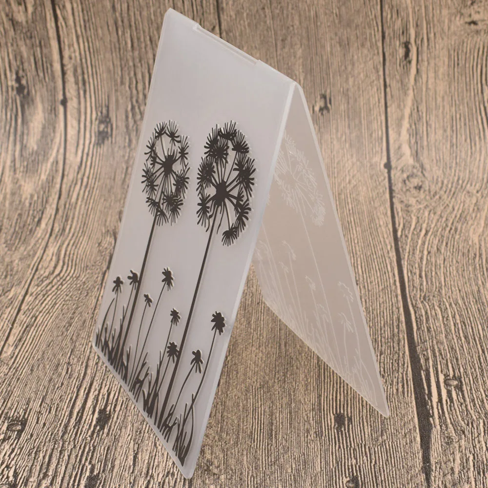 Бумажные цветы тиснение Одуванчик шаблон пластиковые папки для тиснения