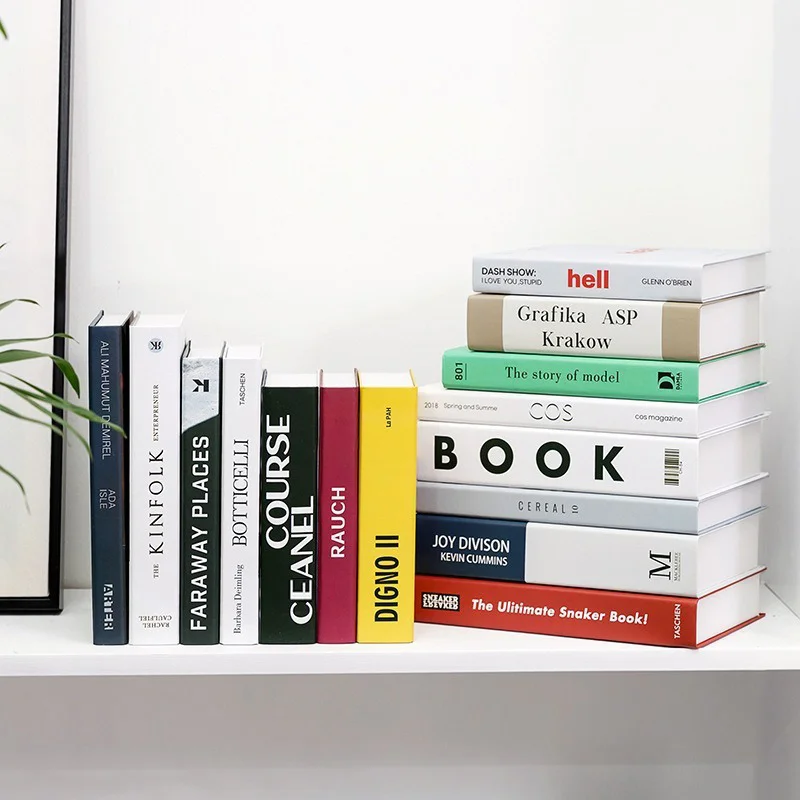 Поддельная книга имитация декорации английский рабочий стол украшения простой