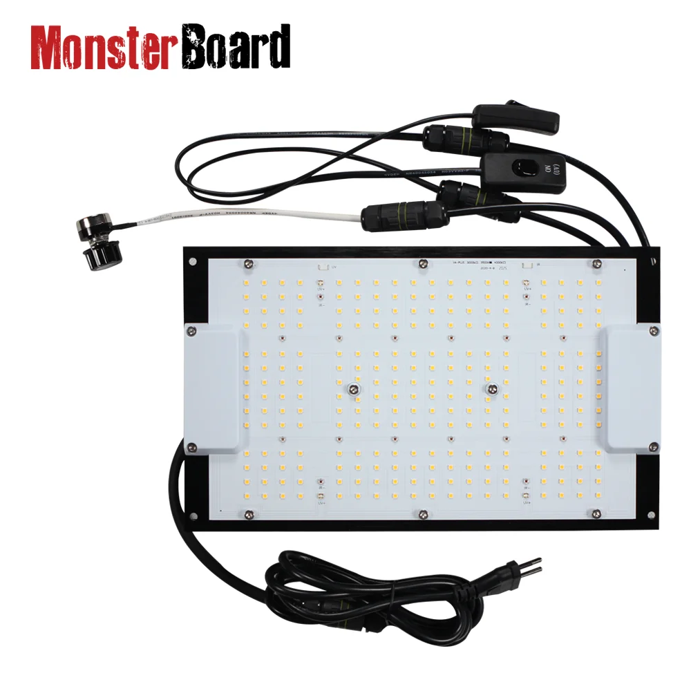 

Geeklight 120W V4 plus monster board Samsung lm301h cree 660nm mix UV IR switch led grow light hydro grow kits for grow tent