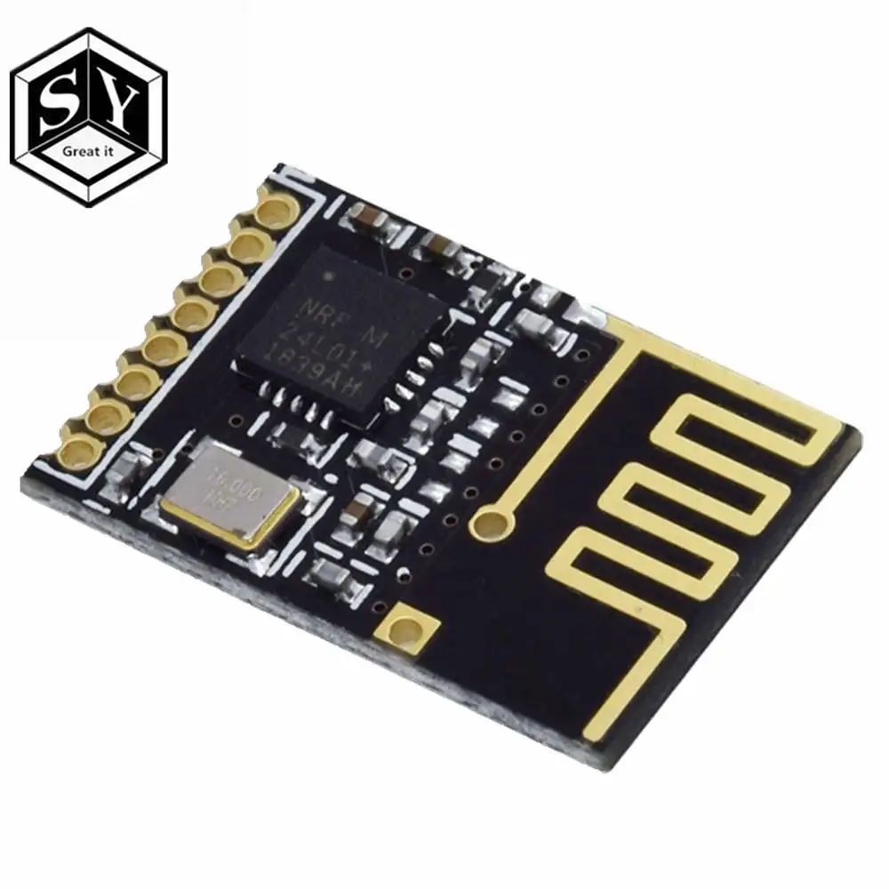 Отлично подходит для Arduino NRF24L01+ модуль беспроводной передачи данных 2,4G/NRF24L01 обновленная версия 2 Мбит/с NRF24L01 разъем Ada - Цвет: nrf24l01 SMD