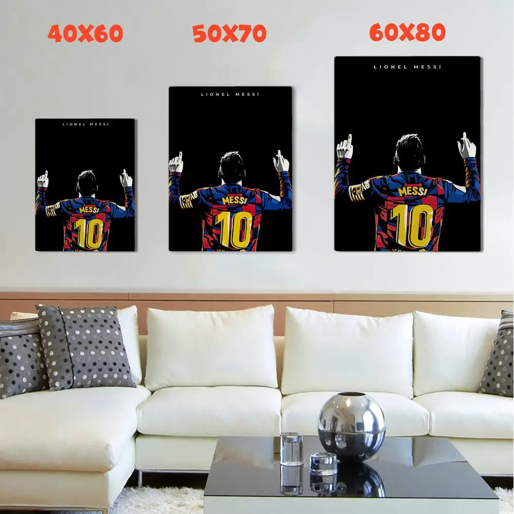 Картина Месси красочная Картина на холсте современный домашний декор комнаты |