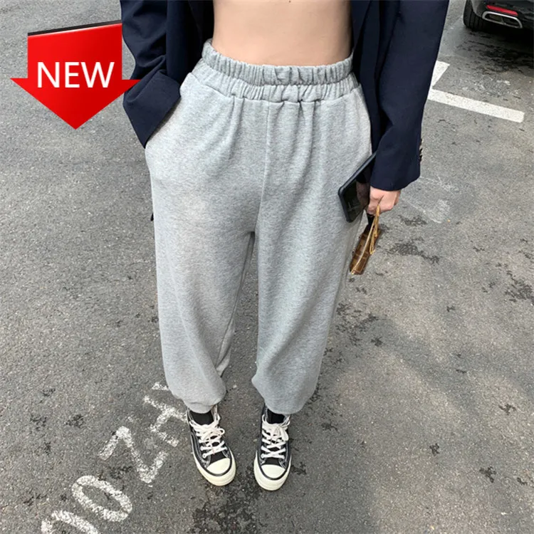 

Женские свободные брюки с поясом, повседневные тонкие эластичные шаровары с карманами