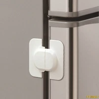 1pcs high quality baby safety lock fridge drawer cupboard cabinet door drawer lock latch double sided adhesive white